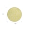 Homeroots 8' Yellow And Ivory Round Geometric Washable Indoor Outdoor Area Rug 599324 - alternate 2