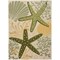 Homeroots 6' X 9' Green And Yellow Starfish Indoor Outdoor Area Rug 548074 - alternate 1