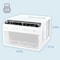 Keystn 8,000 BTU Window Mounted Inverter Air Conditioner with Supplemental Heat and Remote Control KSTAW08INV-HC - alternate 3