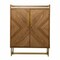 Homeroots Retro Gold Natural and Faux Marble Wine Cabinet 401689 - alternate 4