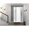 Vdomdoors Steel Door Deux 1713 White Enamel Sidelight Exterior Black Window Stainless Inserts Single Modern P DEUX1713EXD-BEM-W36+16 x H80-Left-hand Inswing - alternate 4