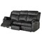 Homeroots 80" Dark Gray Fabric Reclining USB Sofa With Toss Pillow 559215 - alternate 2