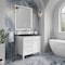 James Martin Vanities Brittany 36" Single Vanity in Bright White, w/ 3 CM Phantome Eclos Top 655-V36-BW-3PHT - alternate 3