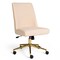 Martha Stewart Maeve Upholstered Office Chair in Conch Shell/Polished Brass CH-231216-3-PK-MS - alternate 1