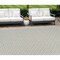 Homeroots 6' X 9' Cream and Beige Geometric Distressed Indoor Outdoor Area Rug 558769 - alternate 2