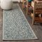 Jonathan Y Charleston Vintage Filigree Textured Weave Gray/Teal 2 ft. x 8 ft. Indoor/Outdoor Runner Rug SMB106E-28 - alternate 1