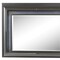 Homeroots 39" Gunmetal Lighted Wood Framed Mounted Dresser Mirror 485903 - alternate 2