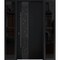 Vdomdoors Steel Door Deux 6078 Black Enamel 2 Sidelight Exterior Windows Sidelites/ Entry Door Painted W14+36 DEUX6078EXD-BLK-W14+36+14 x H80-RH-I - alternate 1