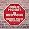 Signmission Private Property No Trespassing Vio, 18 Inch X 18 Inch, Plastic Sign OC-P-18-157 - alternate 5