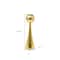 Homeroots 12" Gold Stainless Steel Tabletop Taper Candlestick 590216 - alternate 3