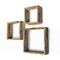 Homeroots Rustic Farmhouse Set Of 3 Square Shadow Box Shelves, 3PK 380357 - alternate 1