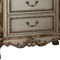 Homeroots 31" Gold Two Drawers Solid Wood Mirrored Nightstand 347056 - alternate 3