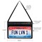 C-Line Products 13" x 7" Black Stitched License Plate Holder (Tag Bag) with Hanging Strap, 1/EA, 15EA/CT 41902-CT - alternate 3