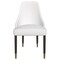 Leisuremod Allure Modern Dining Chair In White and Oak Wood Legs, 2PK AC49W2 - alternate 2
