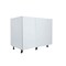 Cambridge Radiance 42in.W x24in.D x34.5in.H Ready to Assemble Slab Corner Blind Kitchen Cabinet in White Gloss SA-BB42-WG-KIT - alternate 7