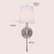 Jonathan Y Olivia 6.5 in. 1-Light Contemporary Traditional Candlestick Metal/Crystal LED Vanity Light w/Fabric JYL9920D - alternate 2