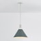 Hudson Valley Lighting Painted No. 2 16 in. Pendant in Polished Nickel/Soft Studio Green by Mark D. Sikes MDS352-PN/SSG - alternate 2