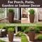 Pure Garden 2-Pack 22.4IN Tall Outdoor Planters for Porch or Patio Decor Bronze Finish 50-PL9942-BRZ - alternate 3
