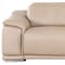 Homeroots 107" Beige Top Grain Leather Reclining USB Sofa 643694 - alternate 4