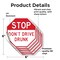 Signmission Stop Don't Drive Drunk, 6 inch X 6 inch, Vinyl Decal, 5PK OC-D-5PACK-6-296 - alternate 2