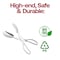 Smarty Had A Party Silver Disposable Plastic Serving Salad Scissor Tongs (50 Tongs), 50PK 2640S-CASE - alternate 2
