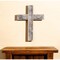 Homeroots 16" X 11" Gray Wood Cross Hanging Dimensional Sculpture 380343 - alternate 3