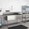 Koolmore 81 in. Three Compartment Sink Bowl Size 18x24x14 Stainless-Steel 18 Gauge with Right Drainboard KM-SC182414-24R3 - alternate 4