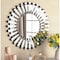 Homeroots 32" Silver Sunburst Unframed Accent Mirror 569264 - alternate 4