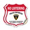 Signmission Bilingual No Loitering Shield Sign Polic, 12 inch X 12 inch, Vinyl Decal, 2PK SHI-D-2PACK-12-365 - alternate 1