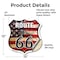 Signmission Route Us 66 Flag, 12 Inch X 12 Inch, Vinyl Decal SHI-D-12-483 - alternate 3
