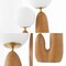 Jonathan Y Oda 17.75" 2-Light Modern Bohemian Resin/Iron/Frosted Glass Danish Cactus LED Table Lamp, Brown Wood JYL4065A - alternate 3