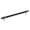 Amerock London 10-1/16 in 256 mm Center-to-Center Black Bronze/Satin Nickel Cabinet Pull BP36664BBRG10 - alternate 1