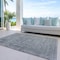 Homeroots 3' X 5' Gray And Beige Abstract Washable Indoor Outdoor Area Rug 616010 - alternate 2