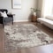 Homeroots 10' X 14' Taupe Ivory And Brown Damask Washable Indoor Outdoor Area Rug 596404 - alternate 5