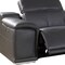 Homeroots Gray Italian Leather Power Reclining U Shaped Six Piece Corner Sectional With Console 366356 - alternate 2