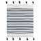 Homeroots 50" X 60" Navy Blue And White Striped Cotton Throw Blanket 516556 - alternate 1