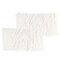 Lavish Home 12x20 Plush Lumbar Faux Fur Pillows 2-Pack Decorative Pillow Insert and Shag Cover Set, White SH-BUND163 - alternate 1