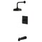 Kingston Brass Single-Handle Pressure Balanced Tub and Shower Faucet, Matte Black KB5890CML - alternate 1