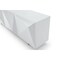 Homeroots 87in White Wood Carved Geometric Sideboard With Three Doors 719396 - alternate 4