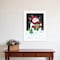 Homeroots Plaid Stocking Hat Snowman White Framed Print Wall Art 404313 - alternate 2
