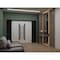 Vdomdoors Front Exterior Prehung Aluminum Double Doors Ronex0144 Grey Mirrored Clear Glass 2 Sidelights Entry RONEX0144DEXD-GRE-W16+72+16xH96-RH-I - alternate 2