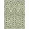 Homeroots 9' X 12' Olive Green And Ivory Damask Washable Indoor Outdoor Area Rug 595179 - alternate 4