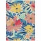 Homeroots 8' X 10' Blush And Pink Floral Washable Indoor Outdoor Area Rug 610976 - alternate 2