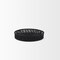 Homeroots Set of Two Black Round Wicker Handmade Serving Trays 609079 - alternate 4