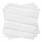 Smarty Had A Party White with Silver Stripes Paper BeverageCocktail Napkins 600 Napkins, 600PK 2295-CASE - alternate 3