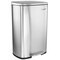 Elama 50 Liter/13 Gallon Rectangular Stainless Steel Step Trash Bin with Slow Close in Matte Silver EL-H8-50L2 - alternate 1