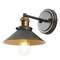 Jonathan Y July 7.88" 1-Light Industrial Farmhouse Metal Vanity Light, Rustic Dark Gray/Brass Gold JYL7426D - alternate 1