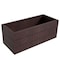 Leisuremod Oasis Modern Rectangular Fiberglass & MgO Clay Planter Box with Cover, Weather-Resistant OP14BR - alternate 1