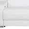 Homeroots 89in White and Silver Italian Leather Power Reclining Loveseat With Storage 633754 - alternate 2