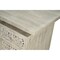 Homeroots 54" White and Black Solid Wood and Metal Carved Floral Desk With Three Drawers 661244 - alternate 3